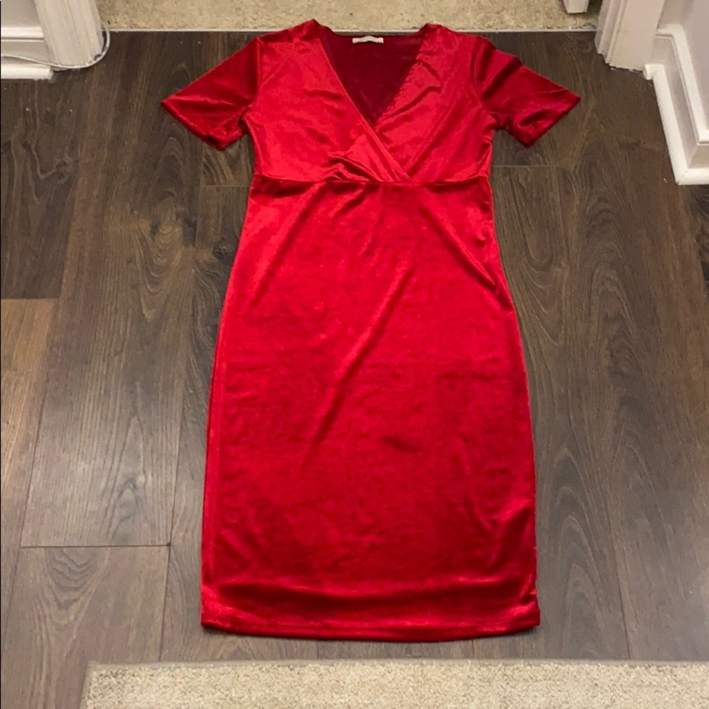 Zara Trafaluc Velvet Dress